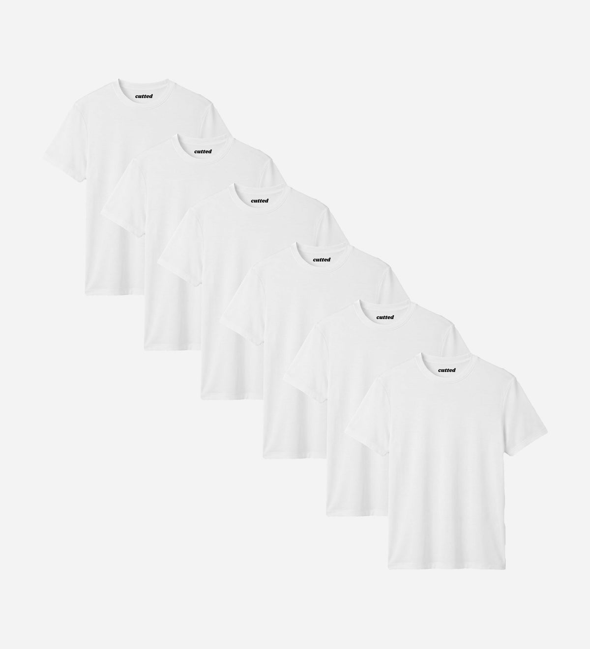 All White Bamboo T-Shirt 6er Pack