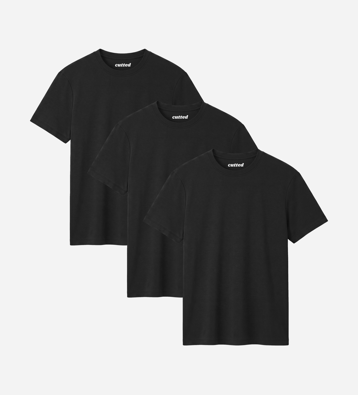 All Black Bamboo T-Shirt 3er Pack