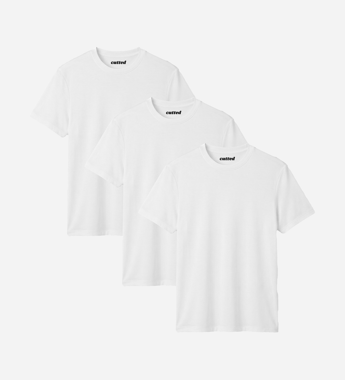 All White Bamboo T-Shirt 3er Pack