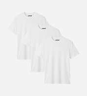 All White Bamboo T-Shirt 3er Pack