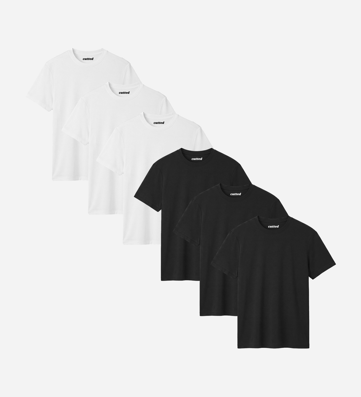 Black & White Bamboo T-Shirt 6er Pack
