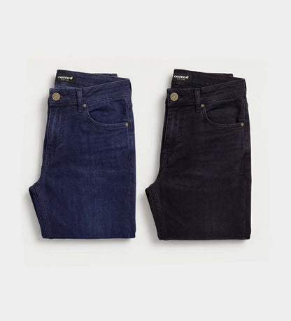 Jeans 2er Pack - Indigo & Black