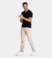 V-Neck All Black 6er Pack