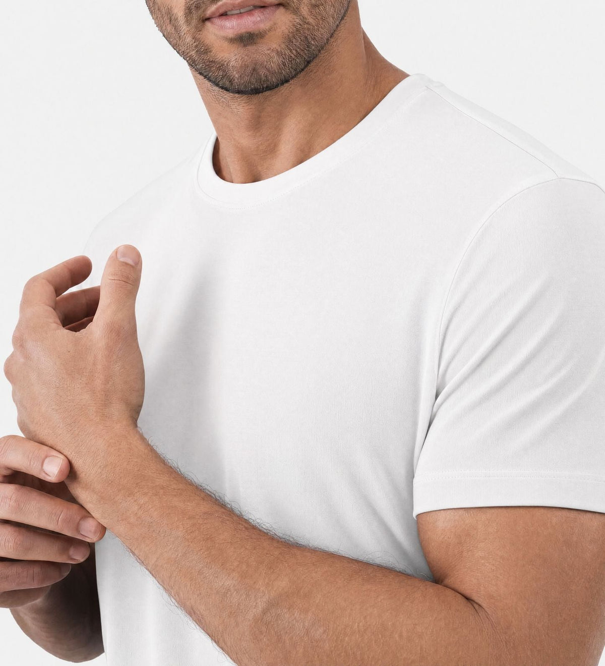 All White Bamboo T-Shirt 3er Pack