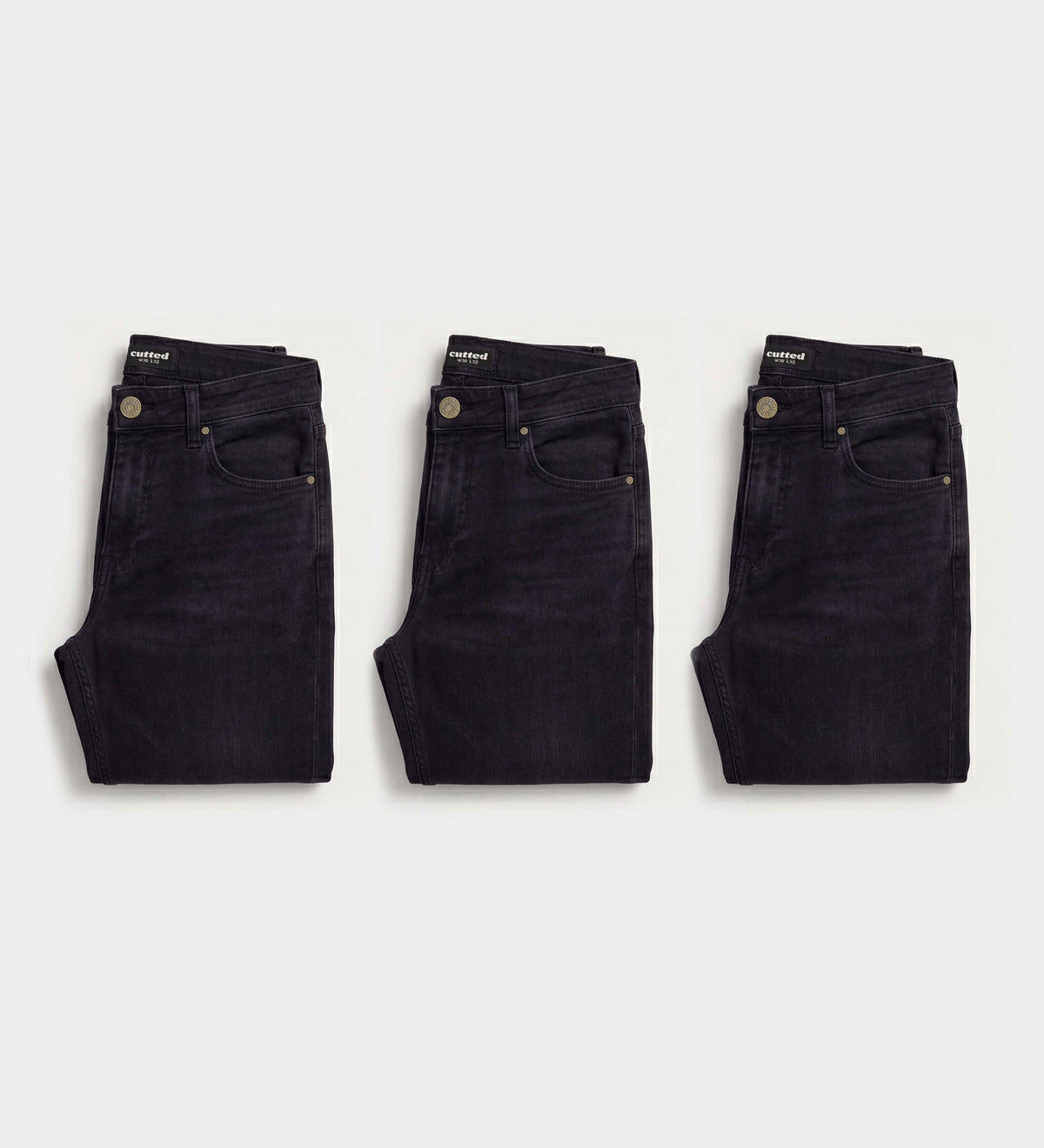 Jeans 3er Pack - All Black