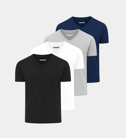 V-Neck Essential 4er Pack